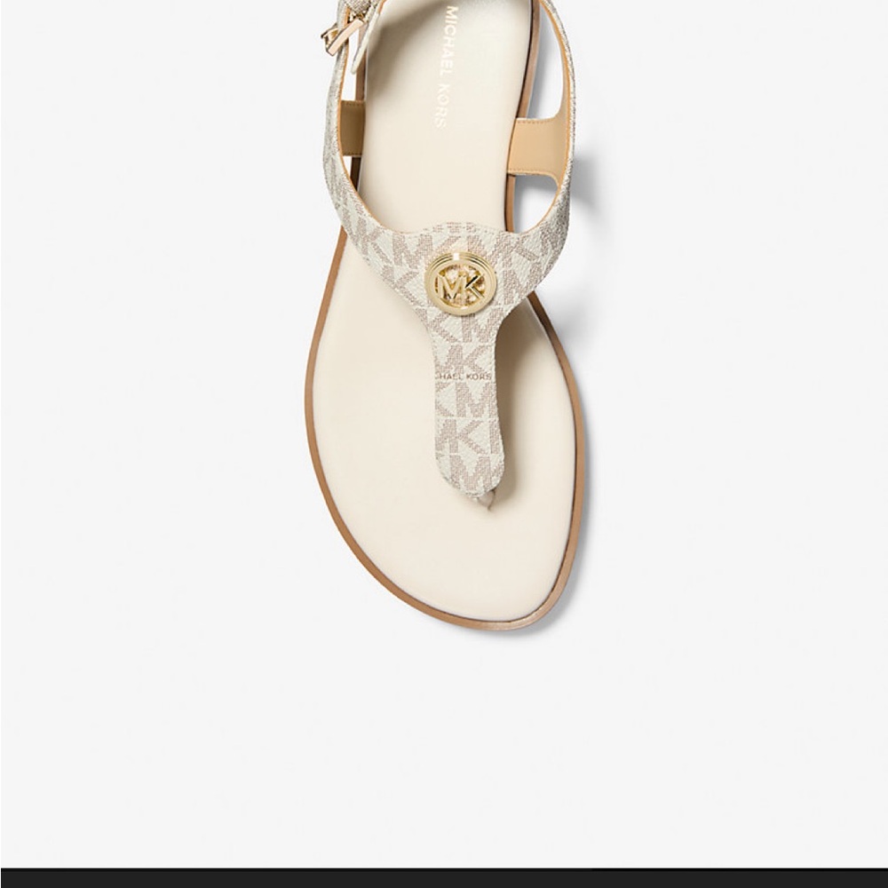 Michael Kors Monogram Tan Sandals
